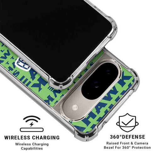 NFL Seattle Seahawks - Blast Green Google Pixel 10 Clear Case